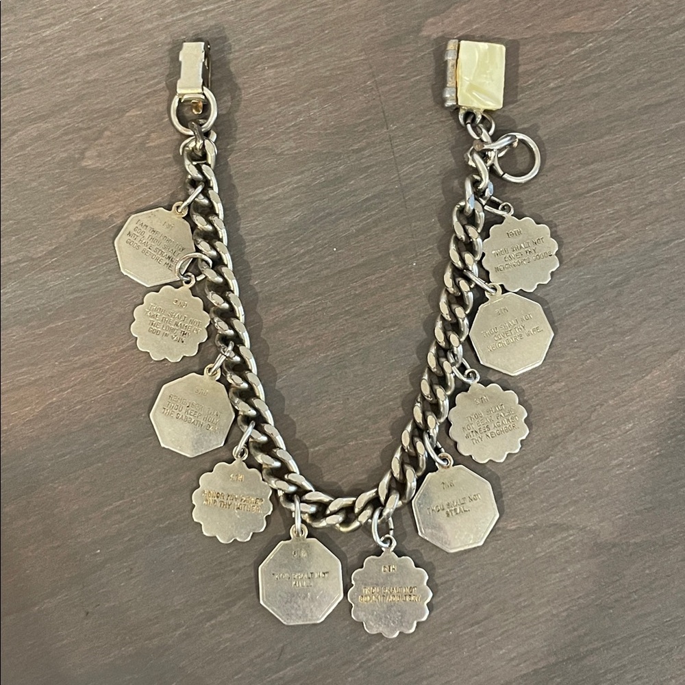 Vintage 10 Commandments Bracelet